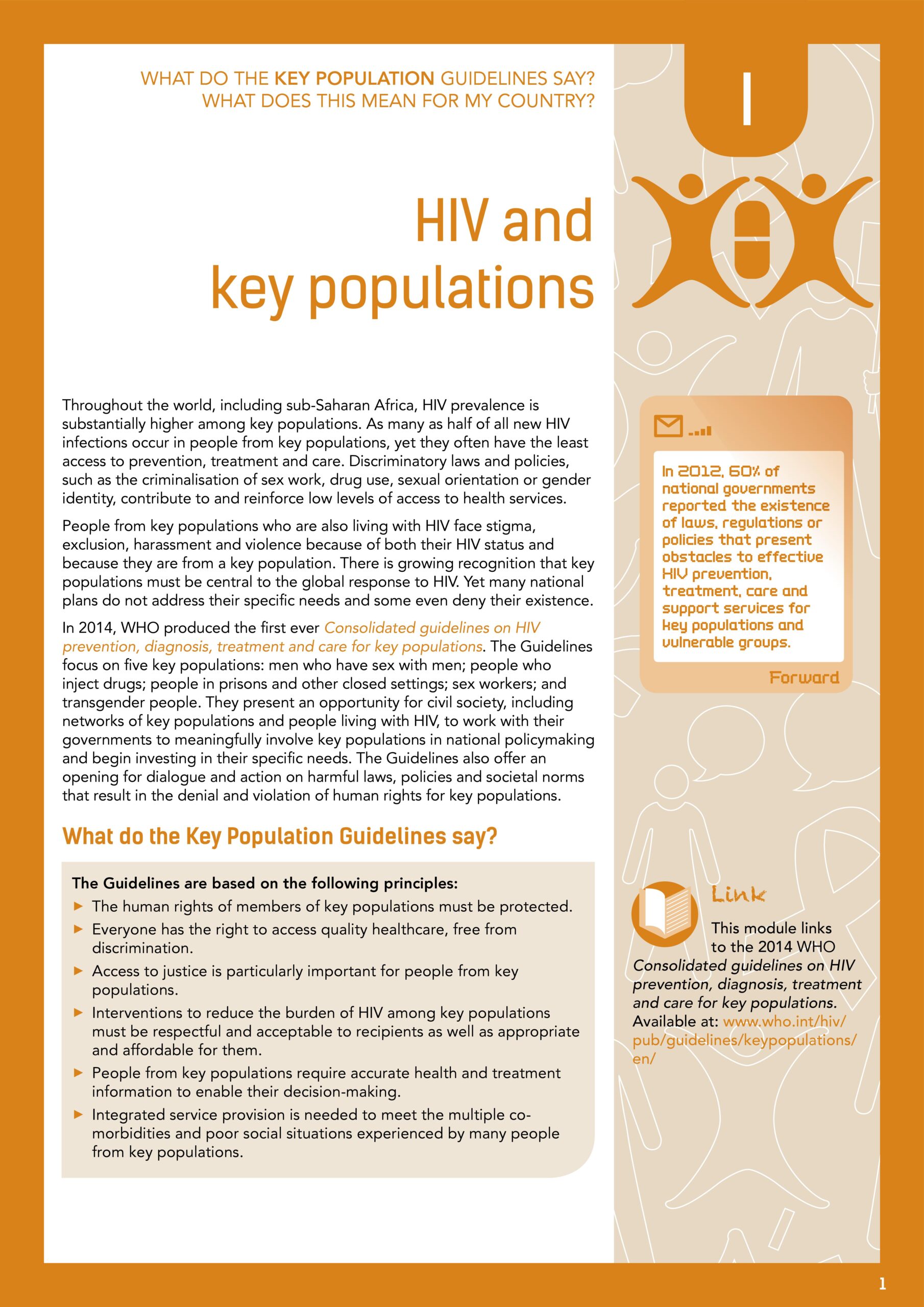 Community Guide Module I: HIV and Key Populations
