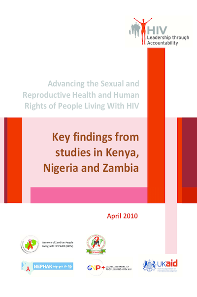 Advancing Sexual And Reproductive Health And Rights Of People Living