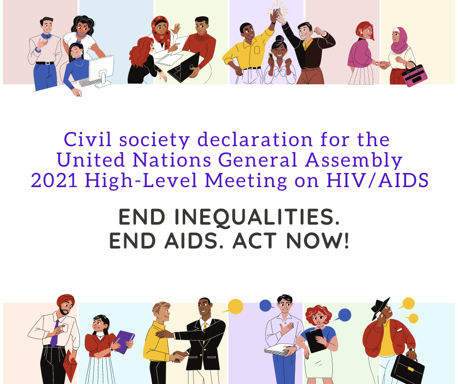 Civil Society Declaration for the United Nations General Assembly 2021 High-Level Meeting on HIV/AIDS