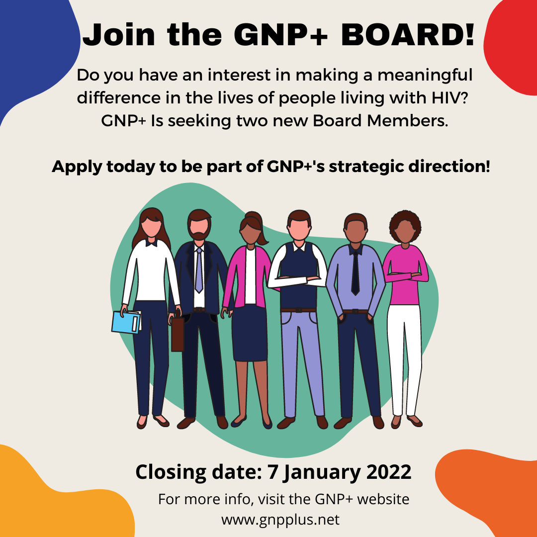 Call for applications: GNP+ Board Members