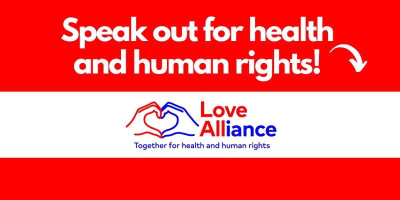 Love Alliance event at ICASA 2021: Speak out for health and human rights!