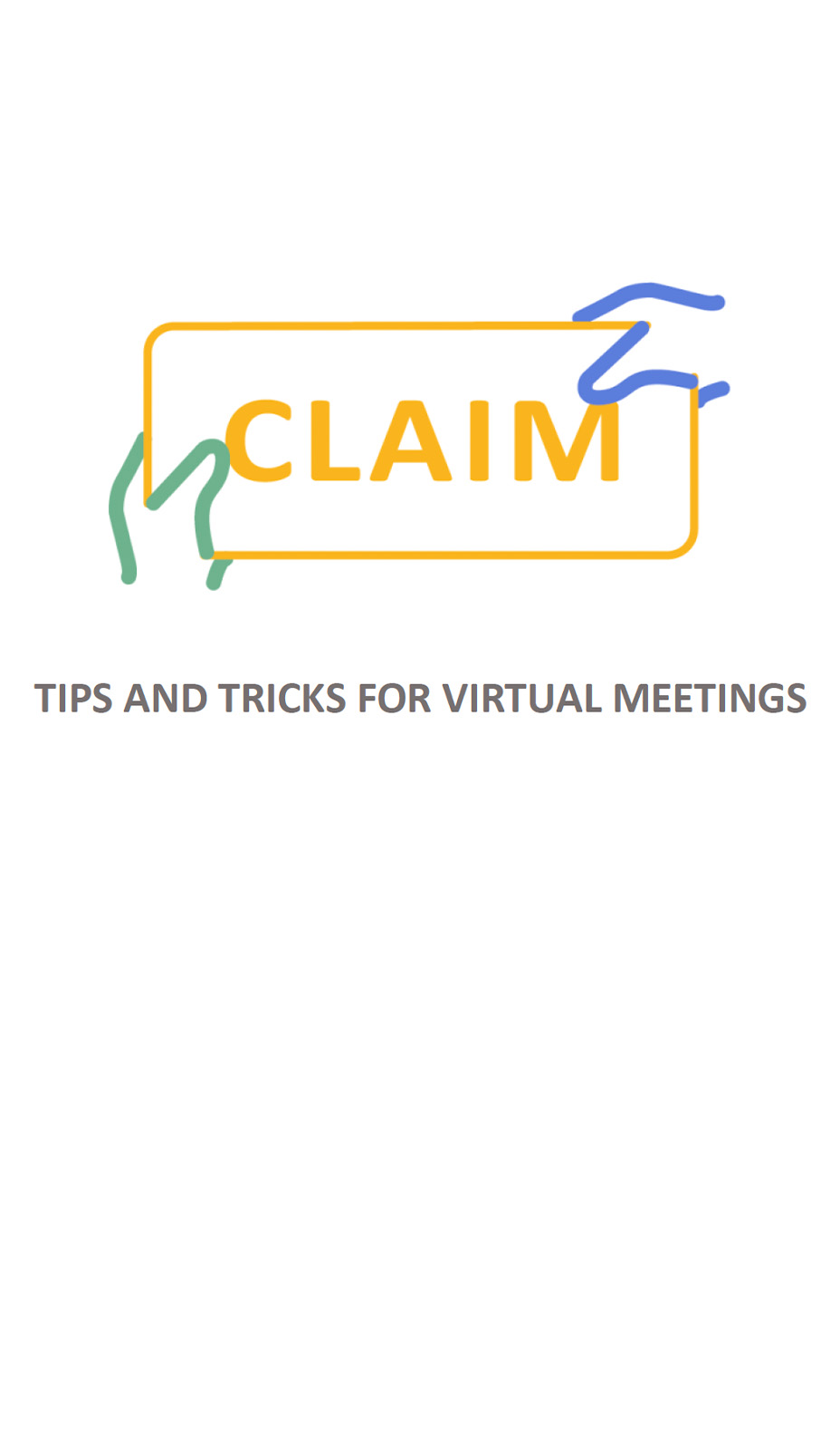 Tips and tricks for virtual meetings