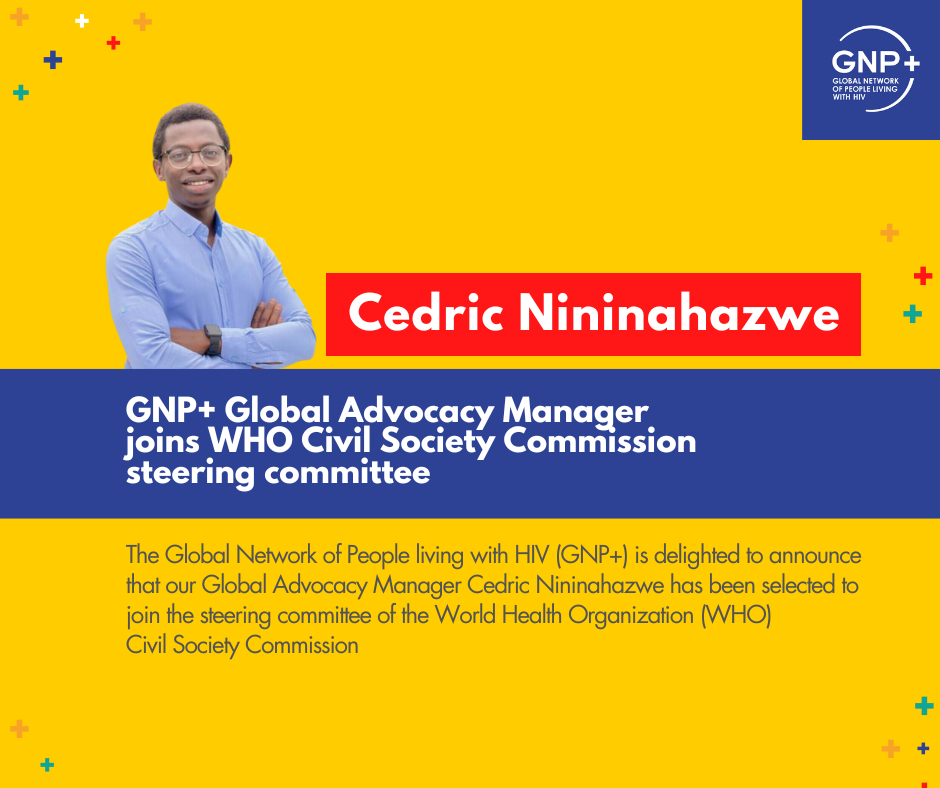 GNP+ Global Advocacy Manager joins WHO Civil Society Commission steering committee