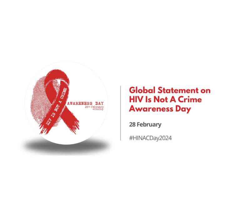 Global Statement on HIV Is Not A Crime Awareness Day – GNP+