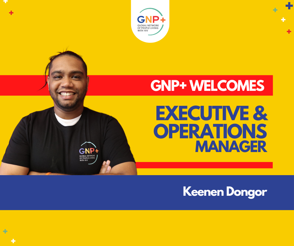 Keenen Dongor joins GNP+ Senior Management Team as Executive and Operations Manager