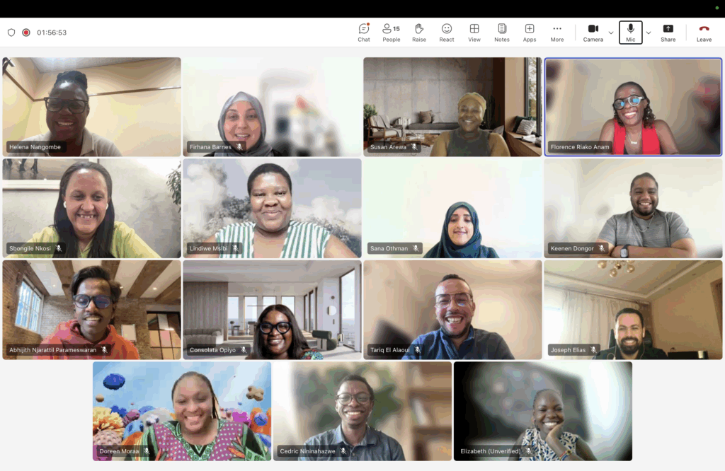 GNP+ team during the last staff call today, 19th December 2025.